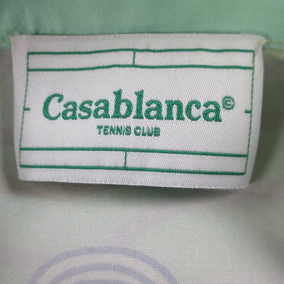 Replica Casablanca Tennis Club Shirt Size 2XL Multicolor Masao San Print Camp - Picture 5 of 12